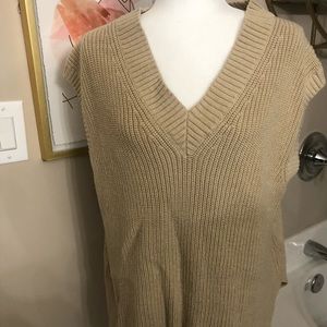 Cable knit sweater vest